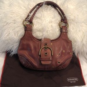 Coach burgundy bag